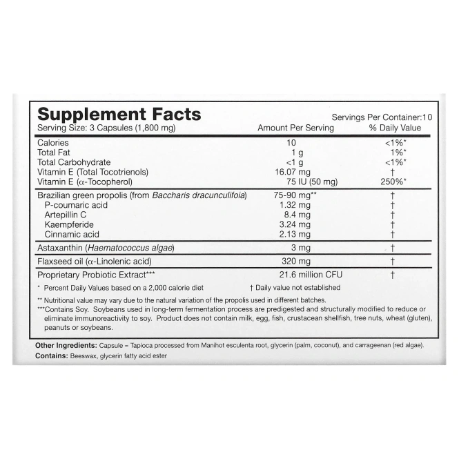 Dr. Ohhira's, Propolis Plus, 30 капсул