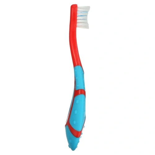 Fisher-Price, BrushBuddies, зубная щетка для малышей с кольцом для прорезывания зубов, от 3 месяцев, 1 зубная щетка