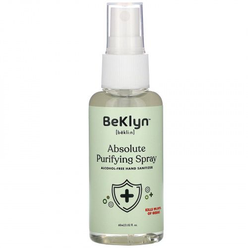 BeKLYN, Absolute Purifying Spray, Alcohol-Free Hand Sanitizer, 2.02 fl oz (60 ml)