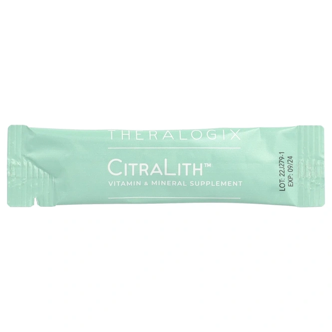 Theralogix, Citralith, витаминная и минеральная добавка, 180 пакетиков (2,45 г) каждый