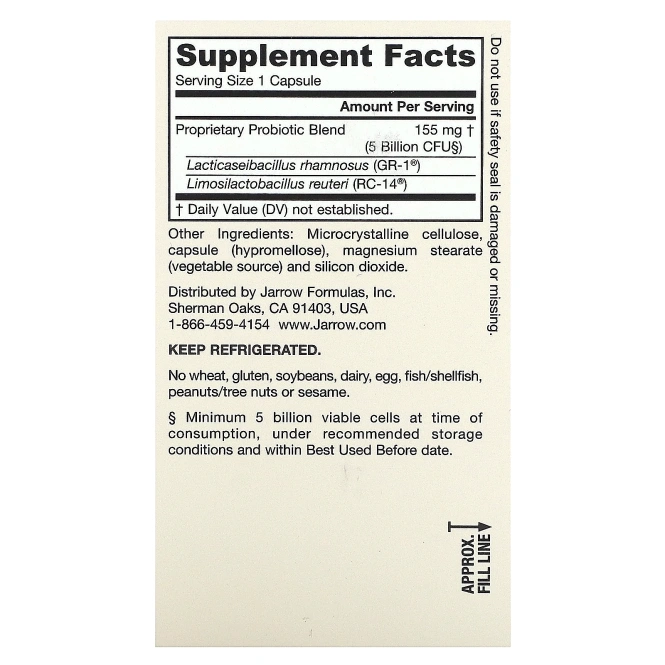 Jarrow Formulas, Women's Fem Dophilus, 60 капсул (Ice)