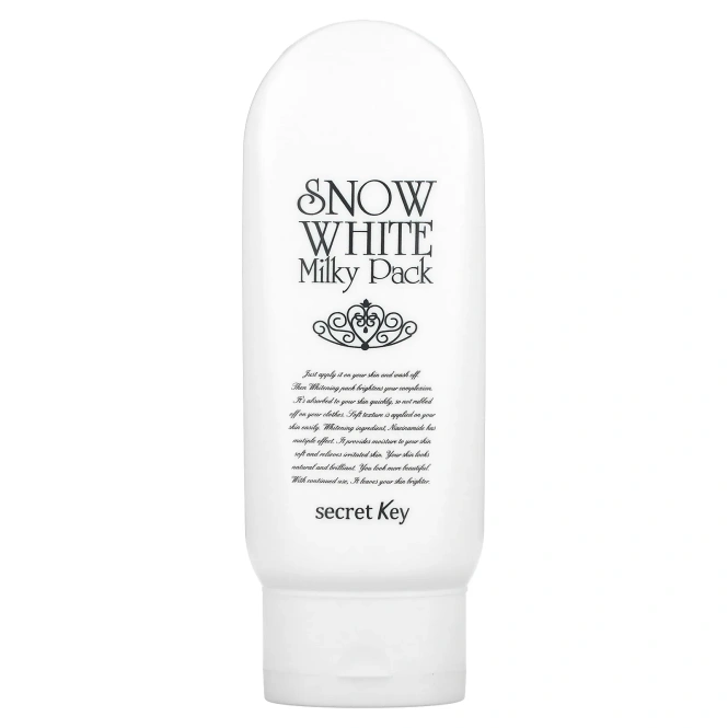 Secret Key, Snow White Milky Pack, отбеливающая маска, 200 г (7,05 унции)
