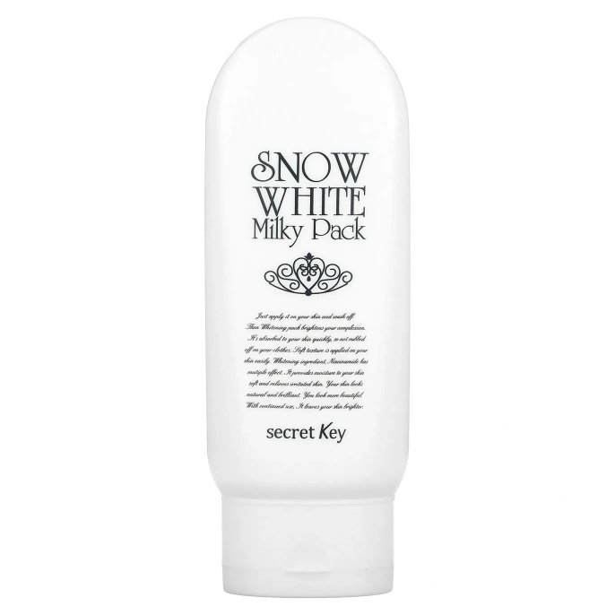 Secret Key, Snow White Milky Pack, отбеливающая маска, 200 г (7,05 унции)