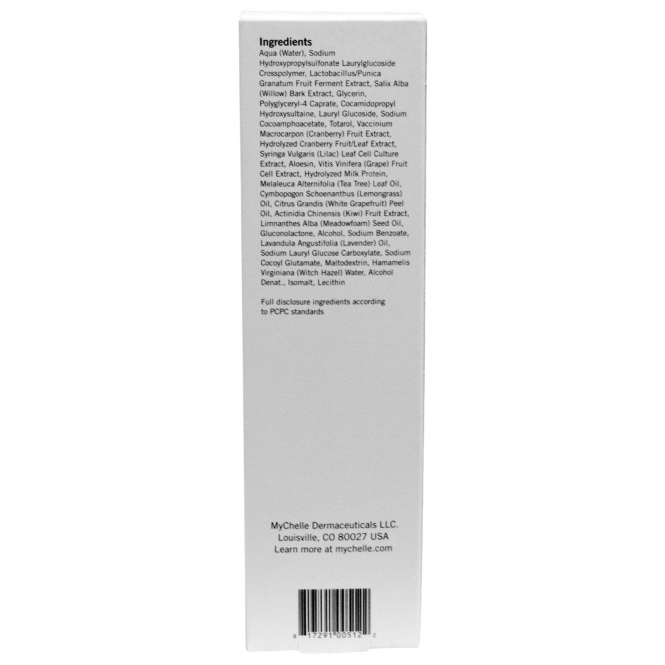MyChelle Dermaceuticals, Очищающие средства, Чистая кожа Очищающее средство для кожи с клюквой, Для жирной кожи/с несовершенствами, 4.2 унции (124 мл)