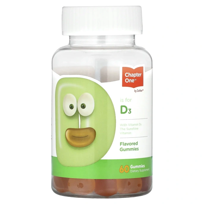 Chapter One, Vitamin D3, 1000 МЕ, Flavored Gummies, 60 Gummies