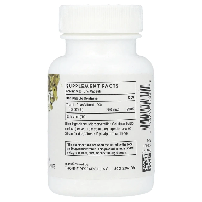 Thorne Research, D-10,000, 60 капсул