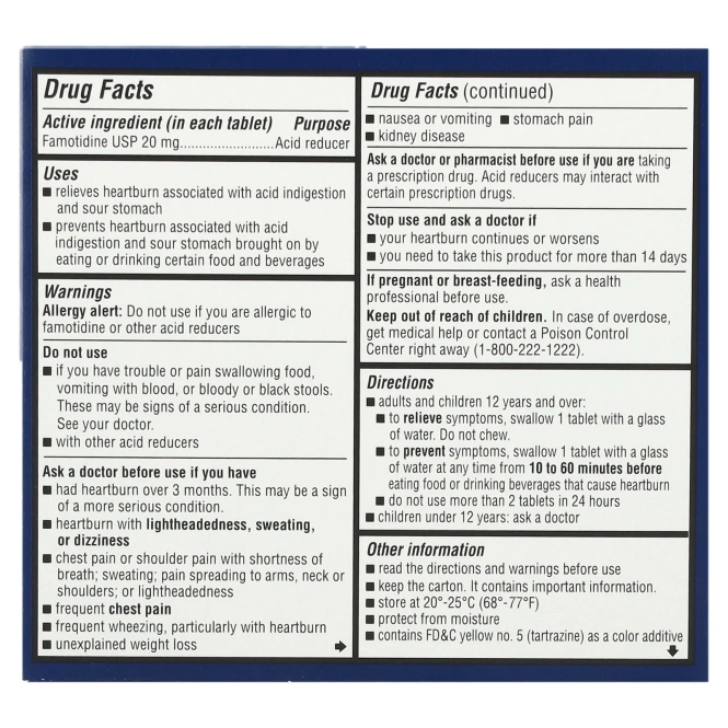 Zantac, 360°, максимальная сила действия, холодящая мята, 50 таблеток