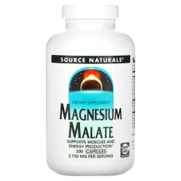 Source Naturals Малат Магния 625 мг, 200 капсул