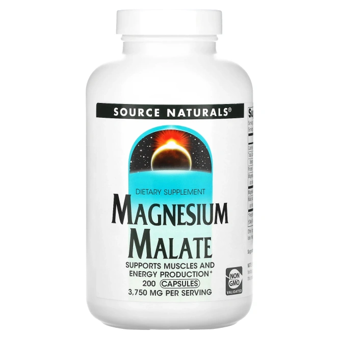 Source Naturals Малат Магния 625 мг, 200 капсул
