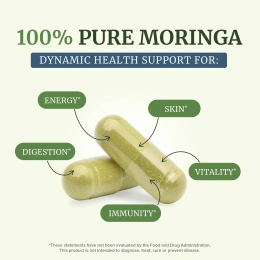 Nobi Nutrition, чистая моринга, 5000 мг, 60 капсул