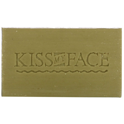 Kiss My Face, Мыло с оливковым маслом без отдушек (3-4 унции) 3 батончика
