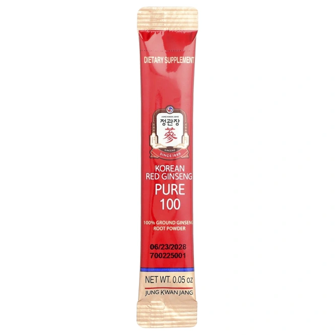 JungKwanJang, корейский красный женьшень, Pure 100, 28 пакетиков по 1,5 г (0,05 унции)