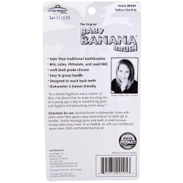 Baby Banana, Обучающая зубная щетка для малышей от 1 года и старше, 1 шт