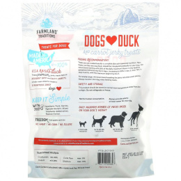 Farmland Traditions, Dogs Love Duck and Carrot, вяленое лакомство, 382 г (13,5 унции)