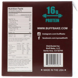 Buff Bake, Протеиновое печенье, классическая шоколадная крошка, 12 штук, 2.82 унции (80 г) каждое