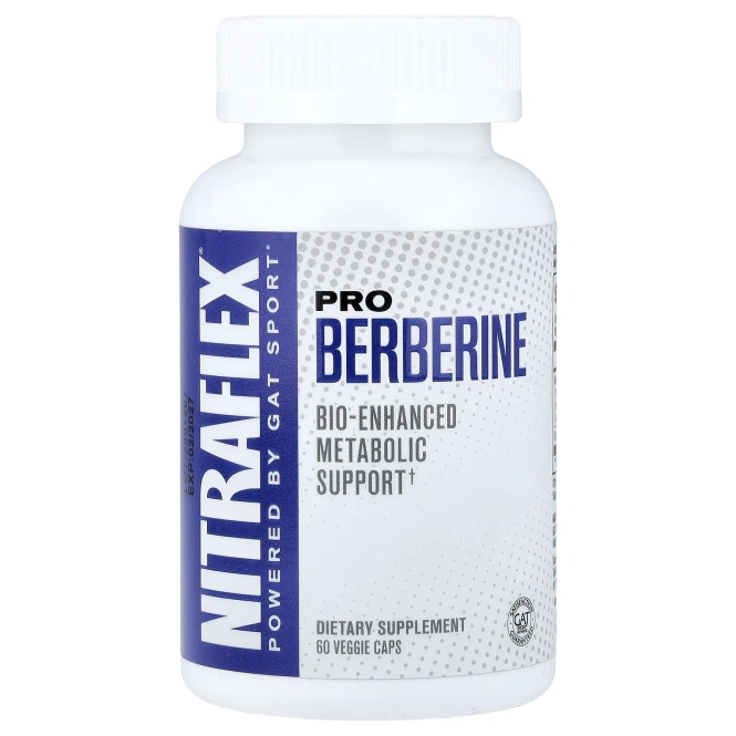GAT, Nitraflex®, проберберин, 60 растительных капсул