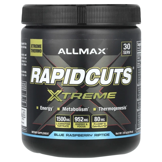 ALLMAX, Rapidcuts® Xtreme, спелая малина, 235 г (8,29 унции)