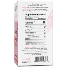 Zint, Персик и коллаген +, 30 индивидуальных пакетов, 5 г каждый