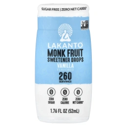 Lakanto, подсластитель в каплях, со вкусом ванили, 52 мл (1,76 жидк. унции)