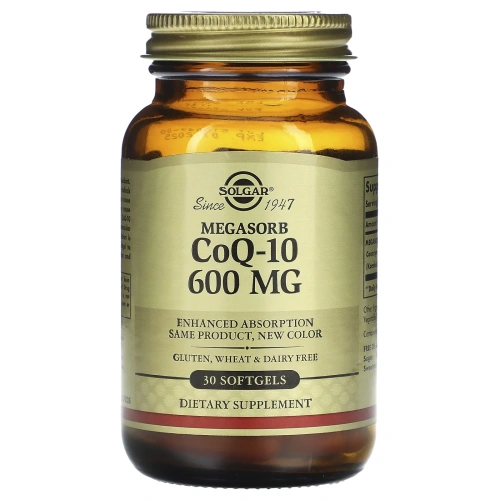 Solgar, CoQ10, Коэнзим 30 гелевых капсул