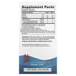 Nordic Naturals, Детская ДГК, с клубникой, 250 мг, 180 мини мягких капсул