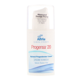 AllVia, Progensa 20, крем с натуральным прогестероном, без запаха, 4 унц. (113,6 г)