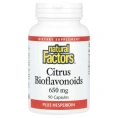 Natural Factors, Цитрусовые биофлавоноиды, 650 мг, 90 капсул
