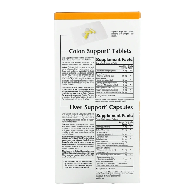 Natural Factors, 7-ДНЕВНОЕ общее питательное очищение 1 комплект