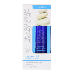 Nature's Origin, Ароматерапия, смесь эфирных масел, роликовое средство с перечной мятой, 15 мл