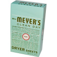 Mrs. Meyers Clean Day, Антистатические салфетки, аромат базилика, 80 шт.