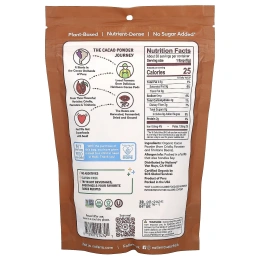 Natierra, органический какао-порошок, 227 г (8 унций)