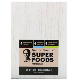 Dr. Murray's, Superfoods Protein Bars, Whey Protein Combo Pack, 12 Bars, 2.05 oz (58 g) Each