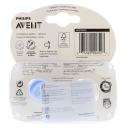 Philips Avent, Ортодонтическая светящаяся в темноте ночная соска-пустышка, для детей 6-18 месяцев, 2 шт. в упаковке
