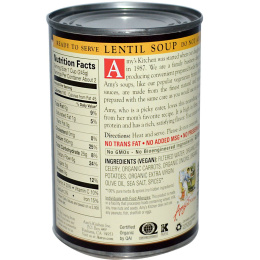 Amy's, Органические супы, чечевица, 14,5 унции (411 г)