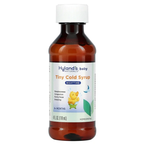 Hyland's Naturals, Детский сироп от простуды Nighttime Tiny Cold Syrup, 4 жидких унции (118 мл)