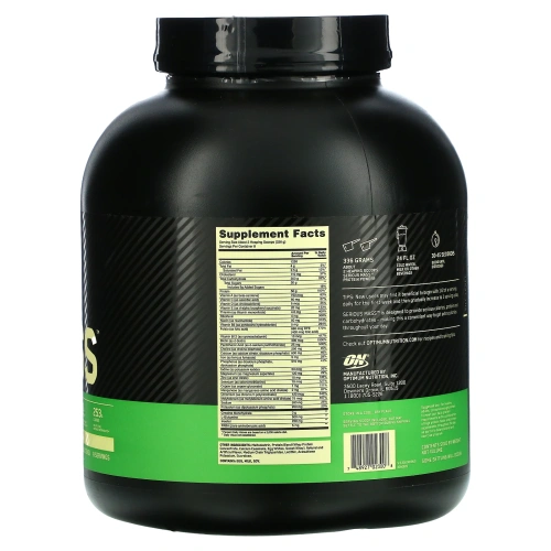 Optimum Nutrition, Порошок Serious Mass с высоким содержанием белка для набора веса, со вкусом ванили, 2,72 кг