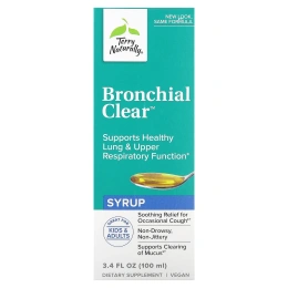 EuroPharma, Terry Naturally, Bronchial Clear, в жидком виде, 3,4 ж. унц. (100 мл)