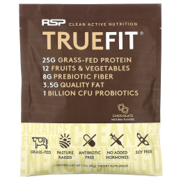 RSP Nutrition, TrueFit, Grass-Fed Whey Protein Shake, Chocolate, 1.7 oz (49 g)