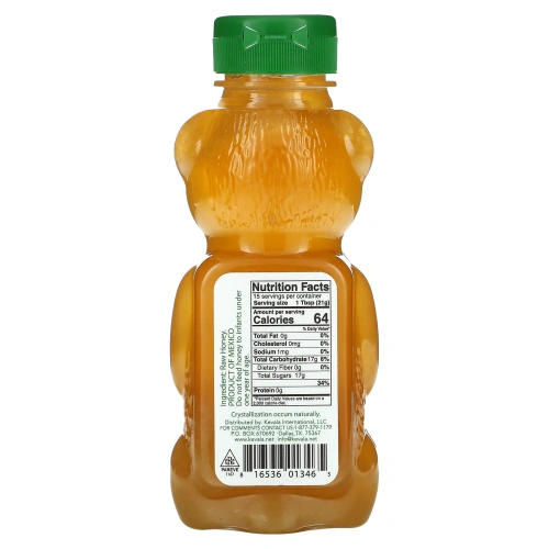Kevala, Сырой нефильтрованный мед, 326 г (11,5 унции)