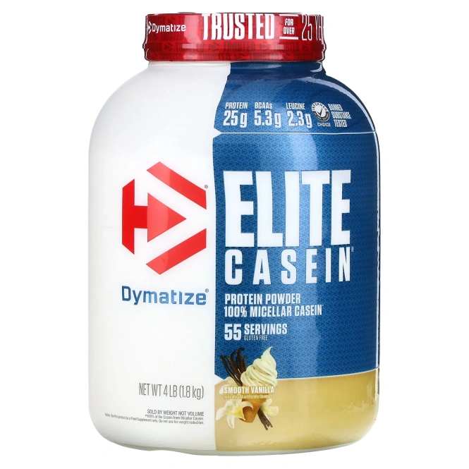 Dymatize Nutrition, Elite Casein, однородная ваниль, 1,8 кг