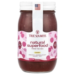 True Sea Moss, натуральные суперфуды из моря, с вишней, 473 мл (16 жидк. унций)