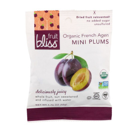 Fruit Bliss, Органическая французская слива, 12 мини-упаковок, 1,76 унц. (50 г) каждая