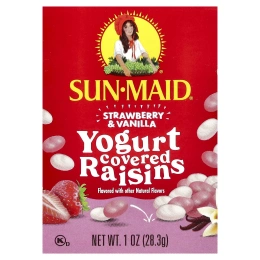 Sun-Maid, Йогуртовый изюм, клубника и ваниль, 6 коробок по 28,3 г (1 унция)
