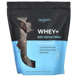 Legion Athletics, Whey +, порошок из сывороточного протеина, голландский шоколад, 867 г (1,91 фунта)