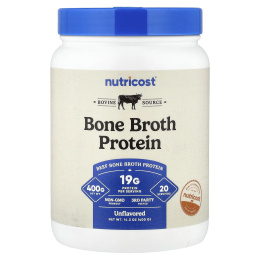 Nutricost, Протеин Bone Broth, без добавок, 400 г (14,3 унции)