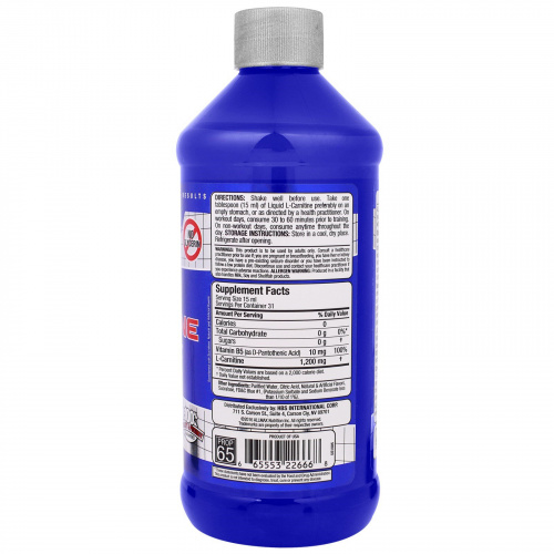 ALLMAX Nutrition, Жидкий L-карнитин с выраженным ароматом ежевики, 16 унций (473 мл)