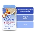 Gerber, 2nd Foods®, каша, овсянка, чечевица, персик и яблоко, 227 г (8 унций)