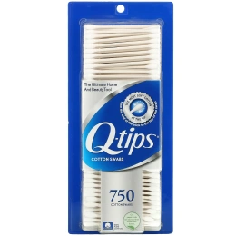 Q-tips, Бумажные палочки, ватные палочки, 750 тампонов