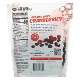 Made in Nature, органическая сушеная клюква, спелые и готовые суперснеки, 340 г (12 унций)