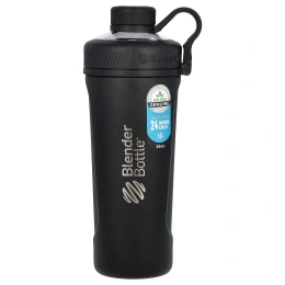 Blender Bottle, Blender Bottle Radian, нержавеющая сталь с теплозащитным покрытием, матовый черный, 26 унций